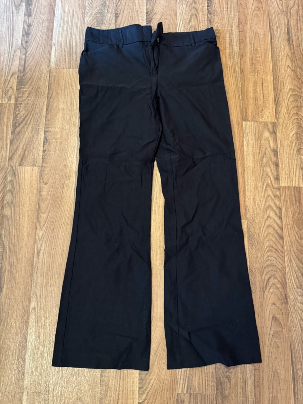 Black Boot-Cut Dress Pants for Women